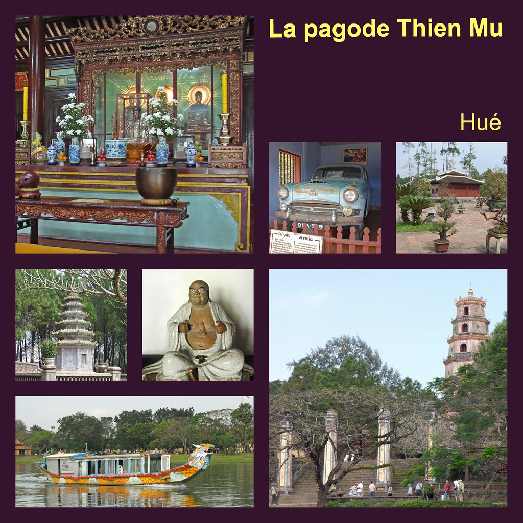 La Pagode Thien Mu et la rivière des Parfums (Hué)